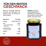 Schwarze Johannisbeere Marmelade zuckerreduziert 195g